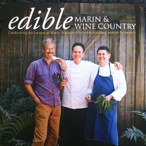 Love this story on our friend, farmer Peter Jacobsen on the cover of #EdibleMarinandWineCountry. He and Gwennie have the most wonderful farm filled with wondrous flowers, stone fruit, tomatoes, figs.