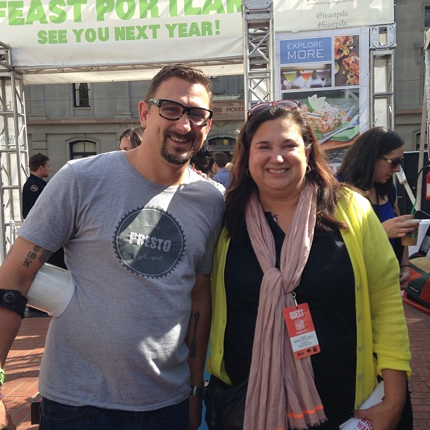 Hanging with SF hommie - Chris Cosentino @FeastPDX