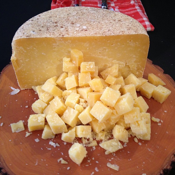 A beautiful Ancient Heritage Dairy cheese at #feastpdx