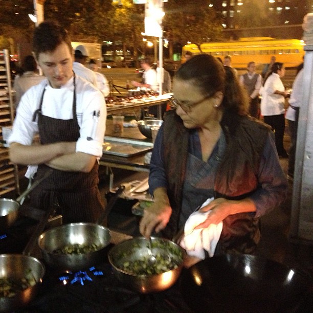 Pam Mazzola from #Prospectsf in the kitchen at #cuesasundaysupper