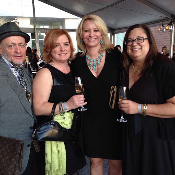 Getting the party started with the fab Kimberly Charles, Leslie Sbrocco and Sparky Marin #Jbf #sffoodgal #lesliesbrocco #cbrule
