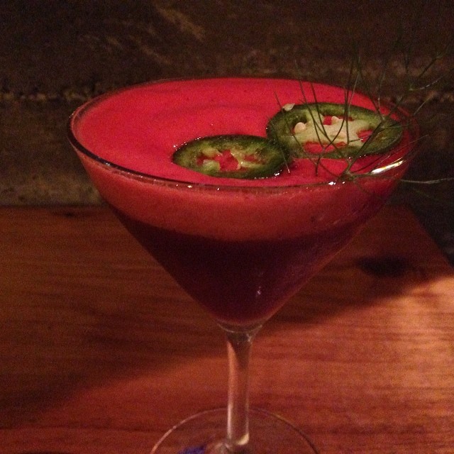 Greatest cocktail name evah: Jalapeno bidness. #spoonbar #healdsburg