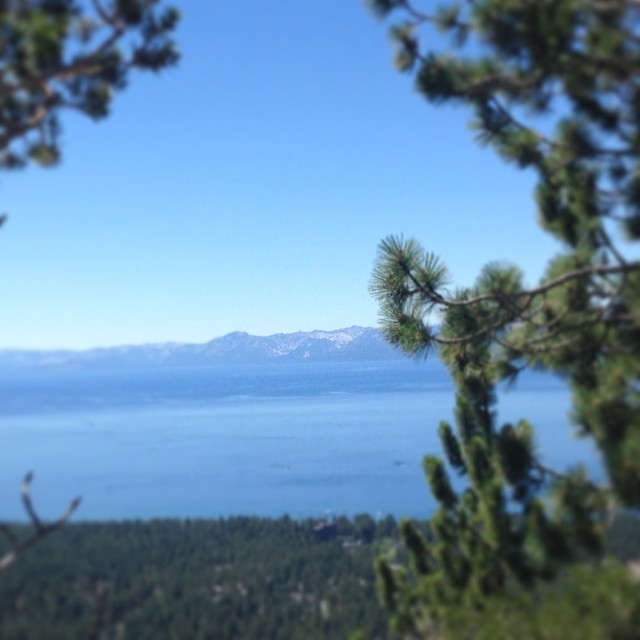 Yes, Lake Tahoe is this beautiful today. #tahoe #northshore