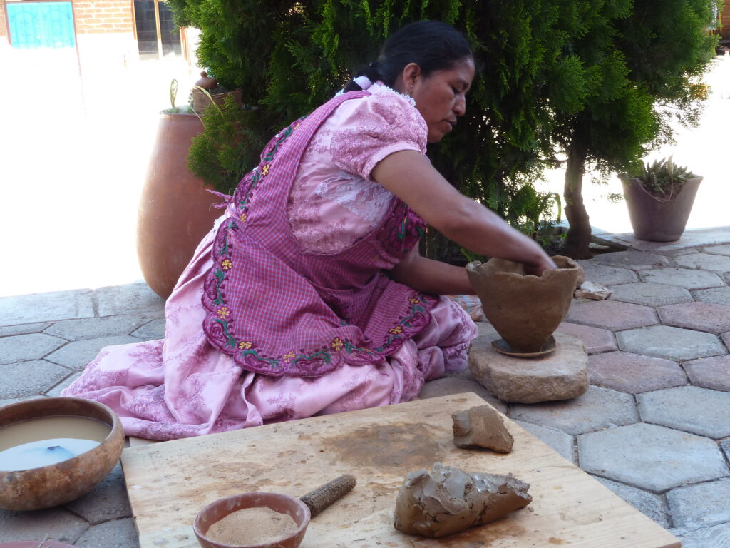 Making tortillas in Oaxaca